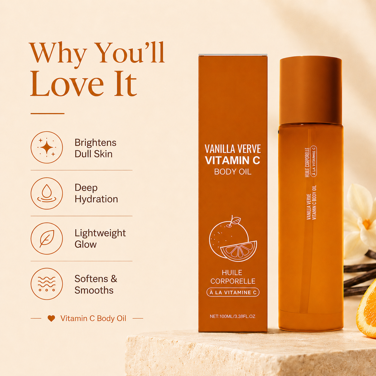 Vitamin C body oil